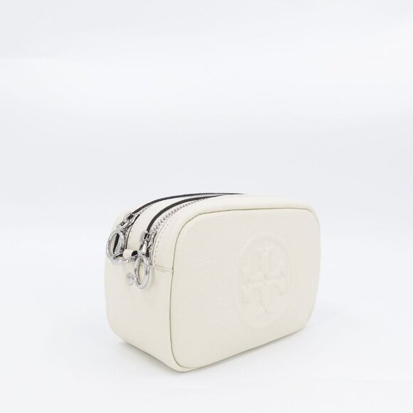 Tory Burch Perry Bombé Mini Bag White Cream OS - Picture 6 of 14
